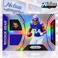 Tarjeta Irv Smith Jr. • Insert Rookie Gear • Parche Fragmento Jersey utilizado en Juego