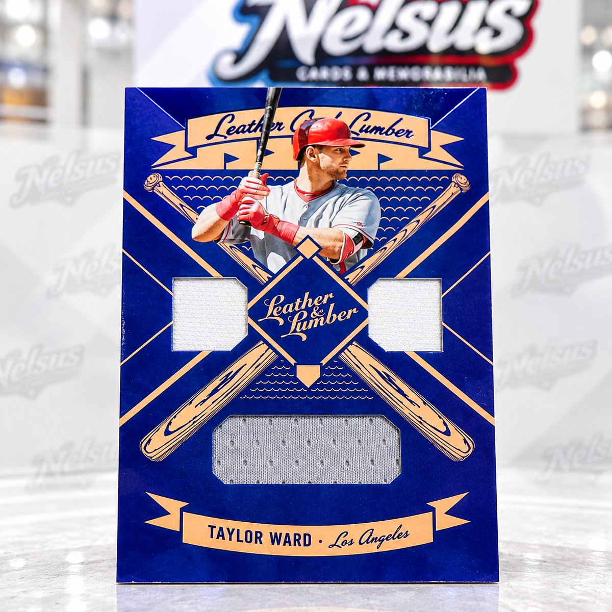 Tarjeta Taylor Ward • Insert Leather & Lumber Materials • Reliquia Triple Patch