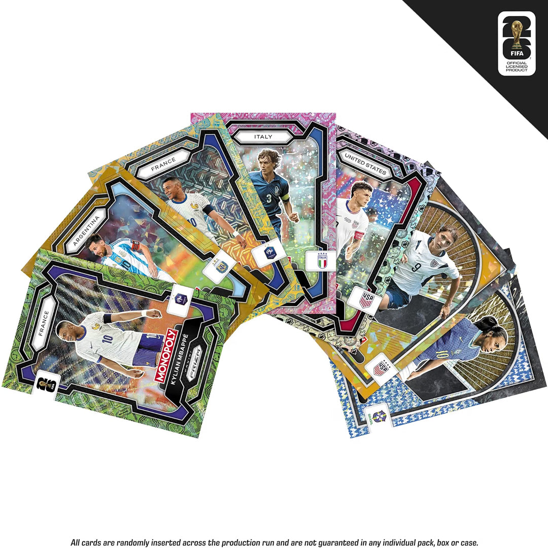 Caja Blaster Monopoly Panini Prizm FIFA World Cup 2026 – 24 Tarjetas (Nueva / Sellada)
