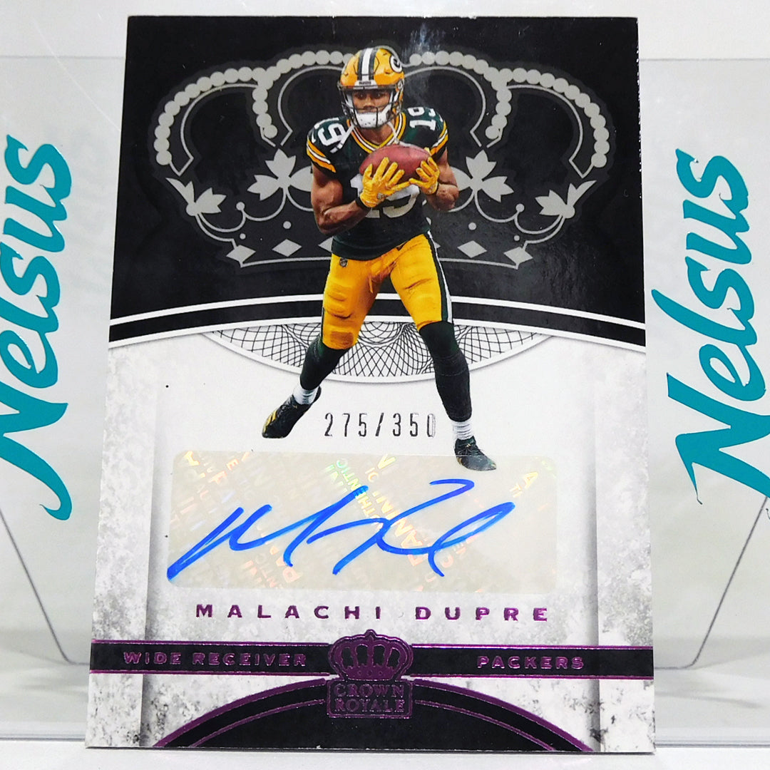 Tarjeta Malachi Dupre • Rookie Autographs Pink • Numerada 275/350