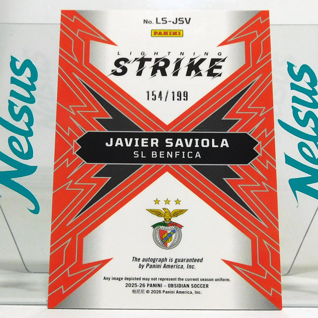 Tarjeta Autografo Javier Saviola / Numerada 154/199
