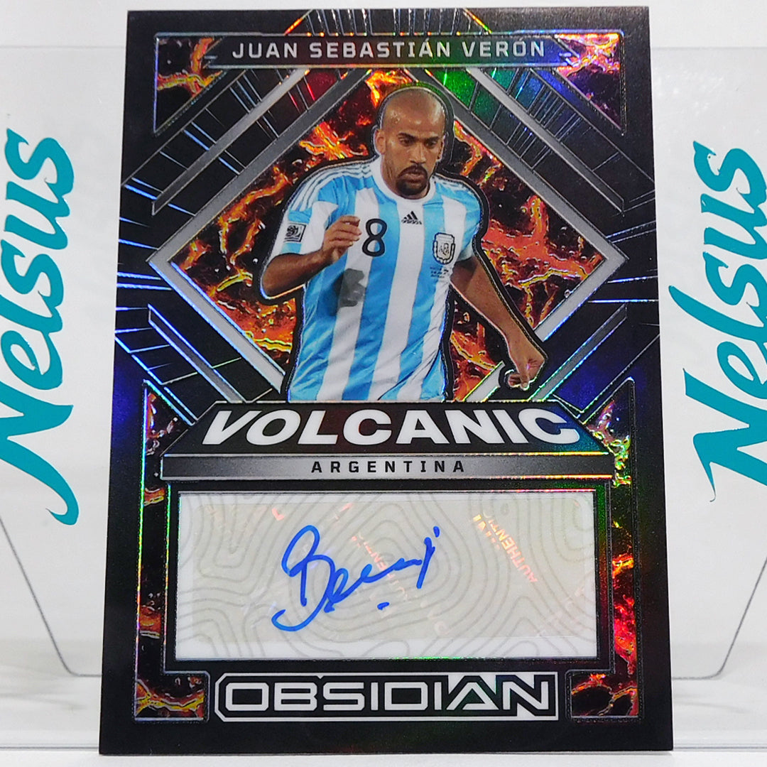 Tarjeta Juan Sebastian Veron • Autografo • Num. 155/199 • ¨La Brujita¨
