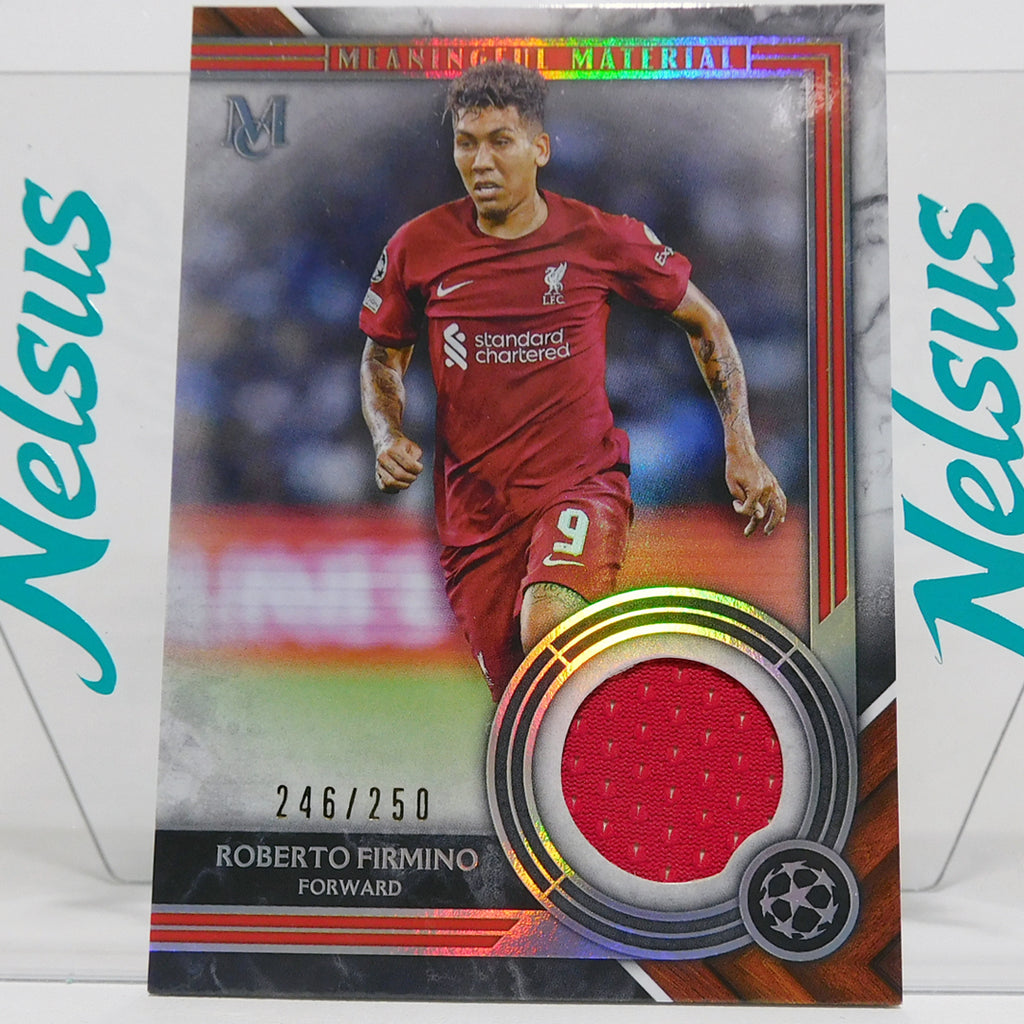 Tarjeta Roberto Firmino Liverpool Parche usado en Juego Numerada 246/250