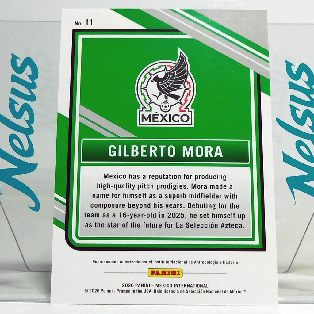 Tarjeta Gilberto Mora (México) Rookie Card (RC) / Novato