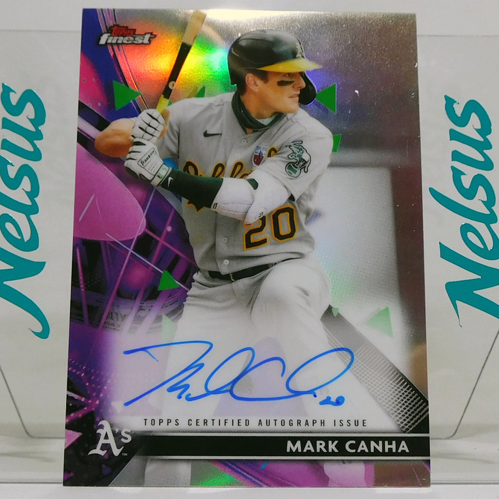 Tarjeta Mark Canha • Autografo On-Card • Oakland Athletics