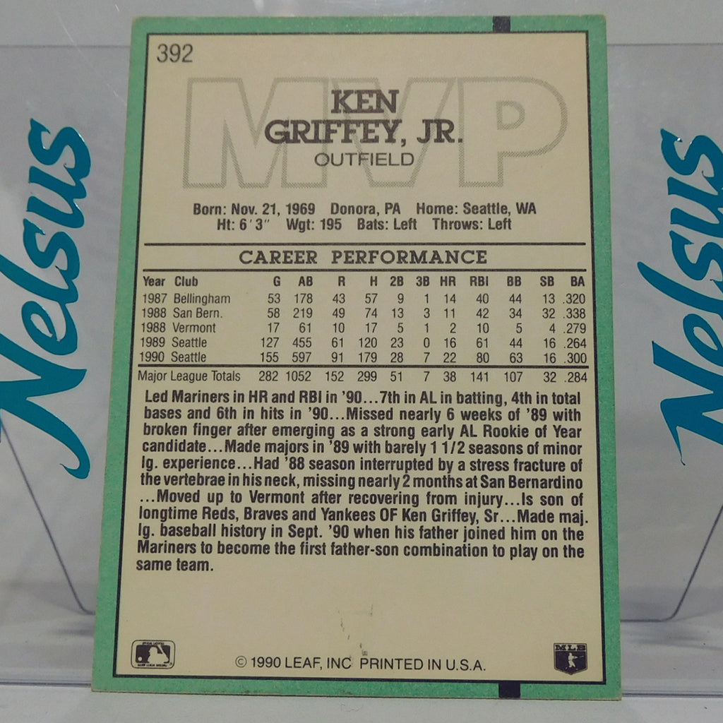 Tarjeta Ken Griffey Jr. • Seattle Mariners • 1990