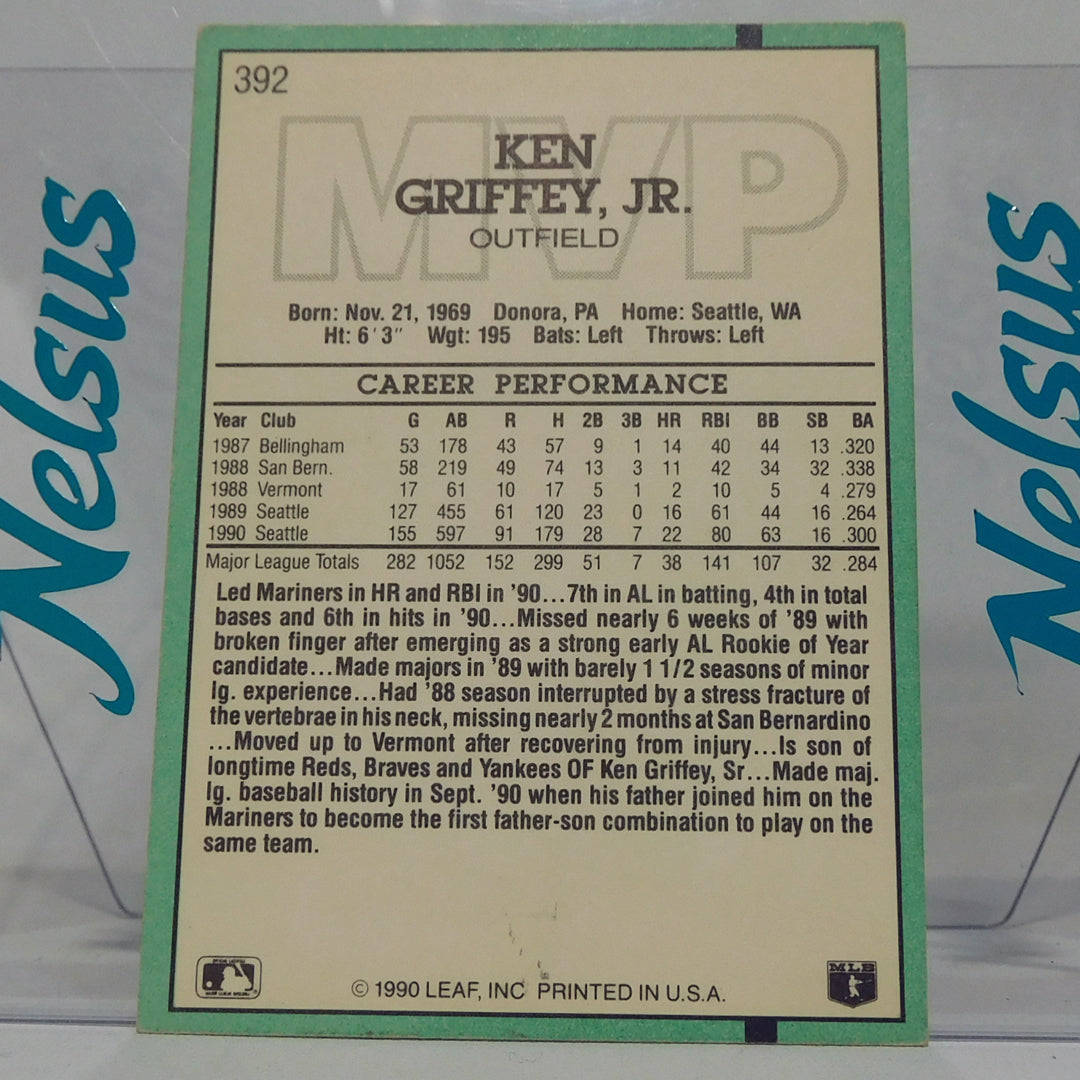 Tarjeta Ken Griffey Jr. • Seattle Mariners • 1990