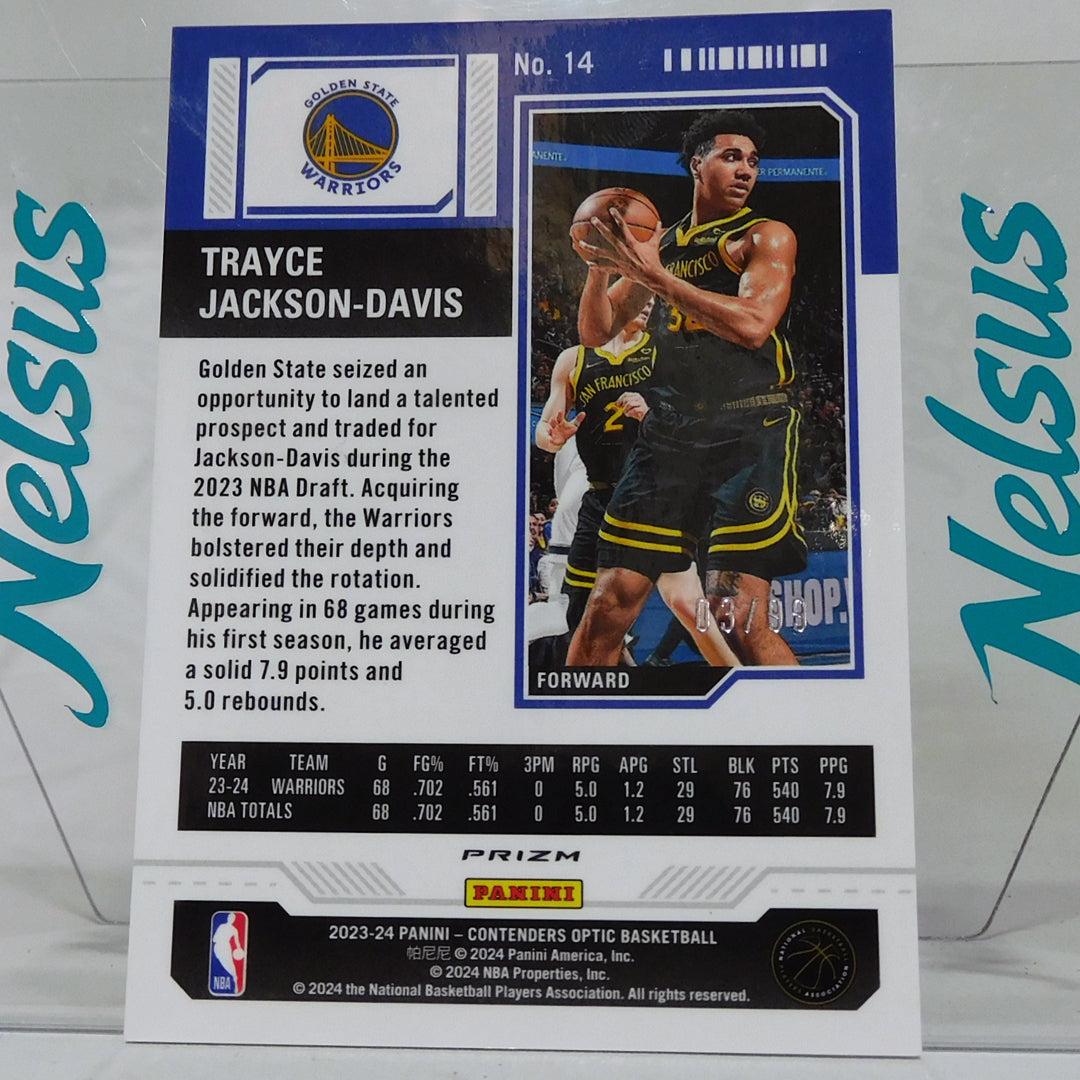 Tarjeta Trayce Jackson-Davis • Rookie Card • Numerada 03/99