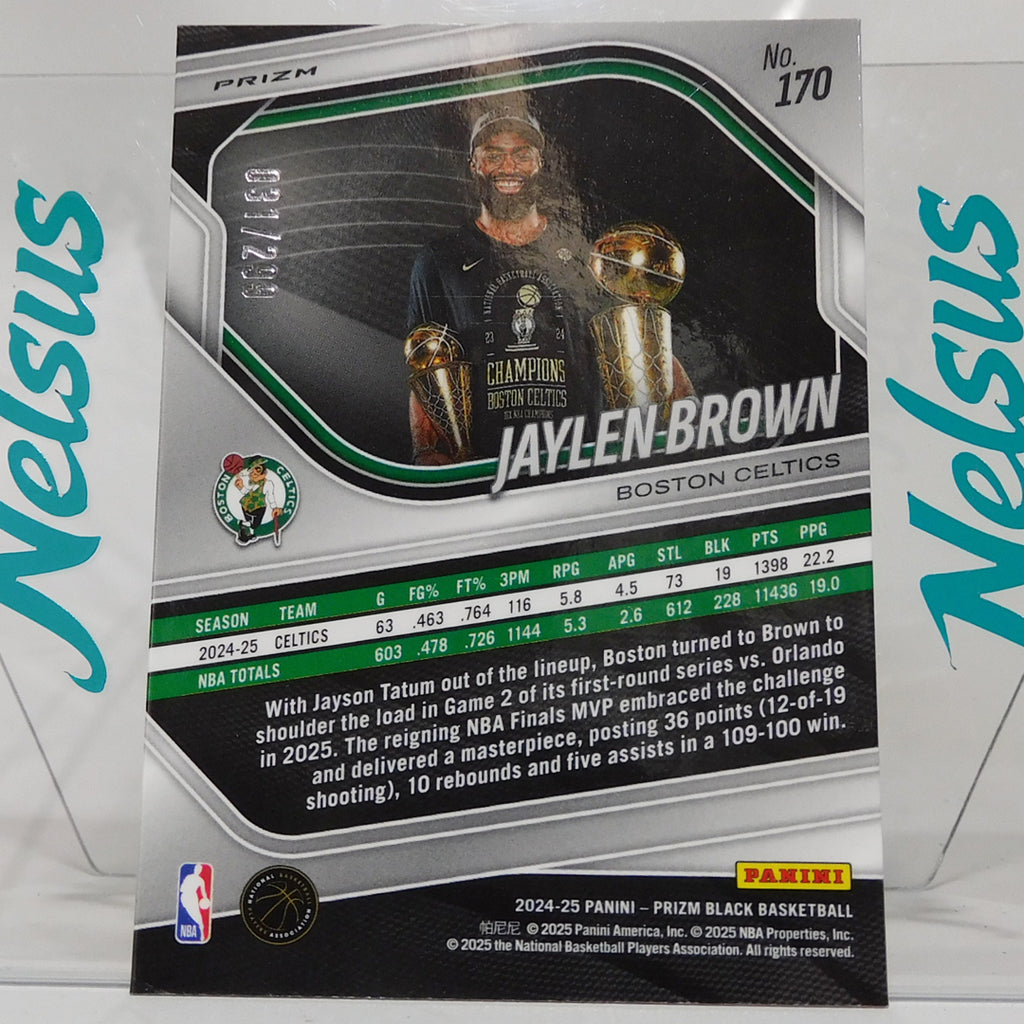 Tarjeta Jaylen Brown • Refractor Red • Numerada 031/299