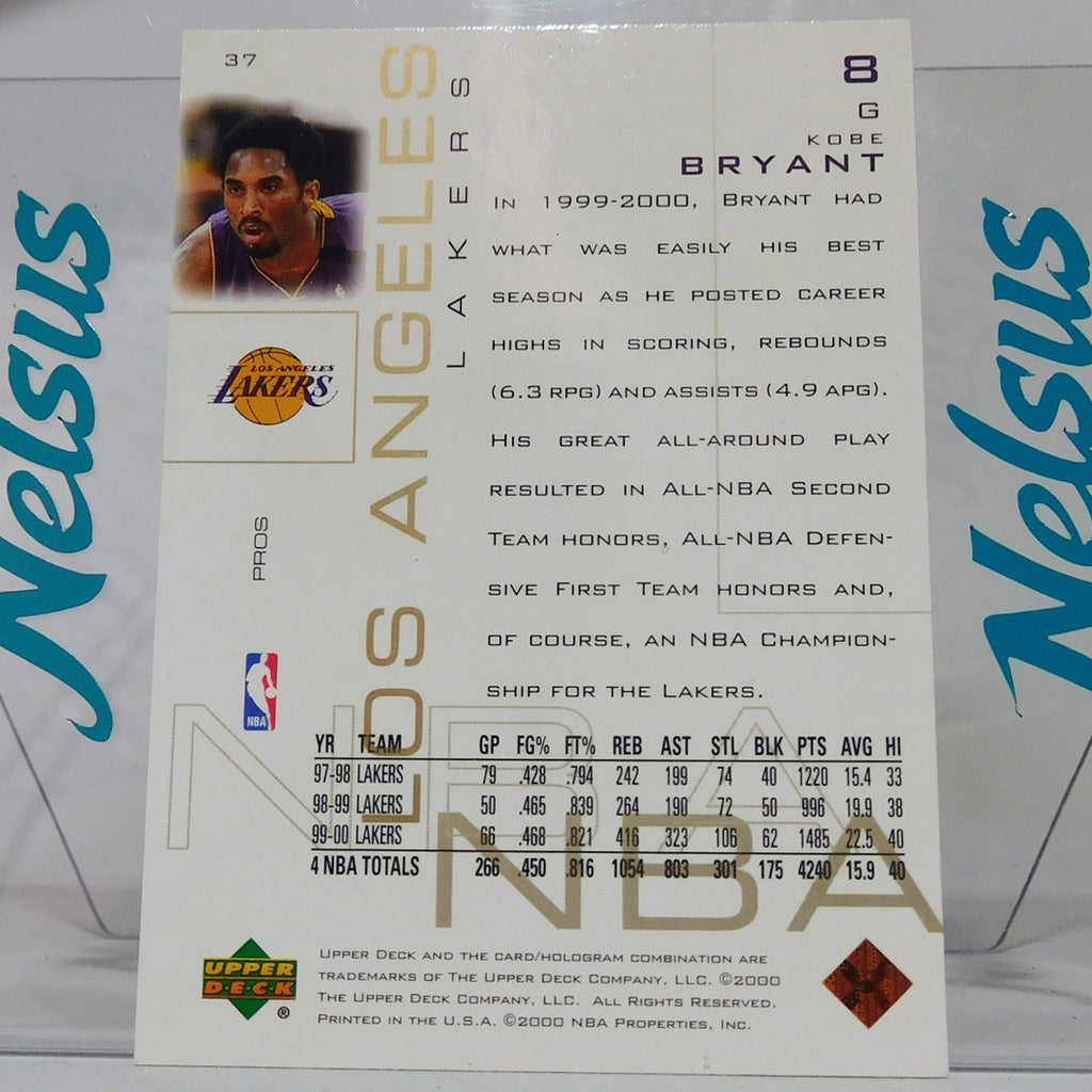 Tarjeta Kobe Bryant • Lakers Los Angeles • 2000