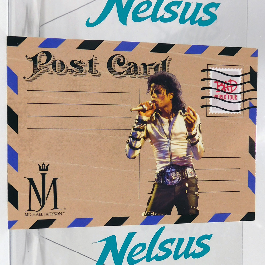 Tarjeta Michael Jackson • Insert Post Card • Bad World Tour