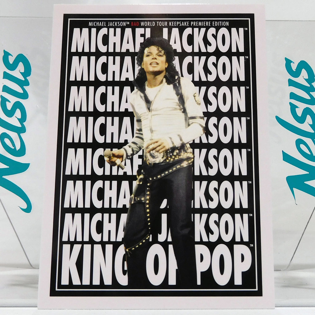 Tarjeta Michael Jackson • Insert Wordmark • Bad World Tour