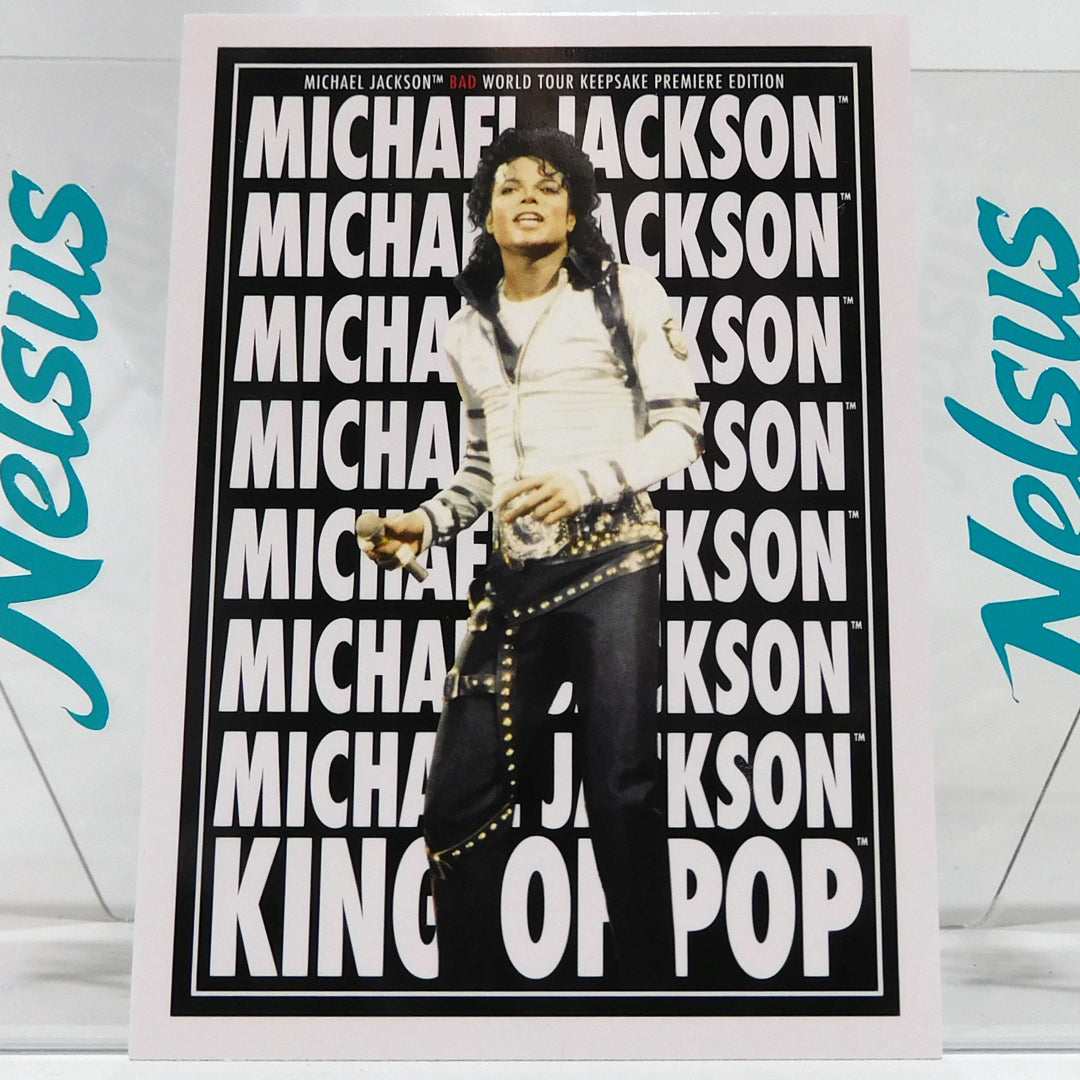 Tarjeta Michael Jackson • Insert Wordmark • Bad World Tour