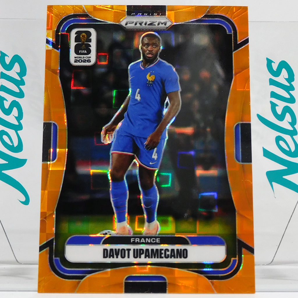 Tarjeta Dayot Upamecano • Orange Mosaic Prizm • Num. 31/215