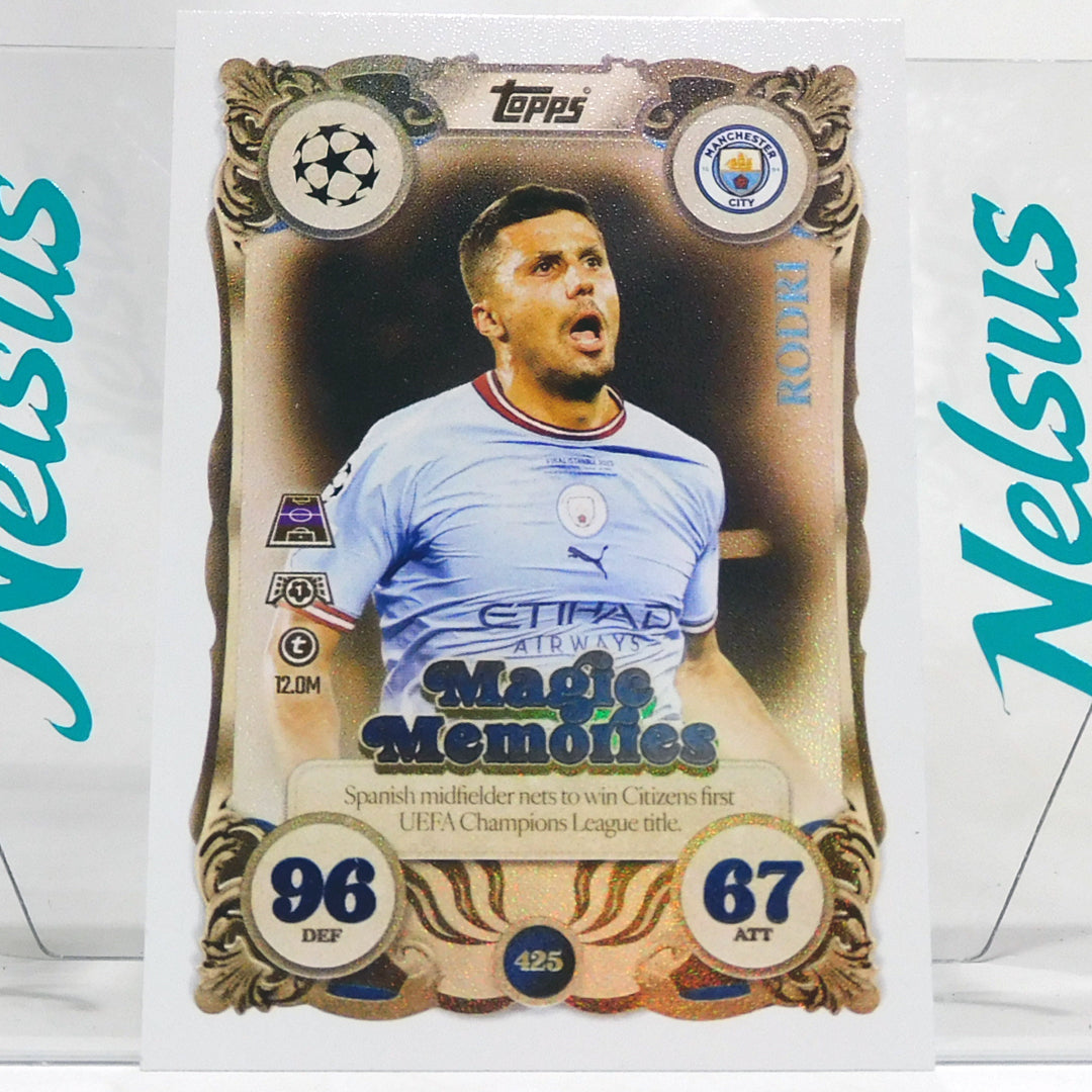 Tarjeta Rodri • Insert Magic Memories • Manchester City