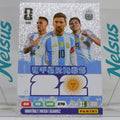 Tarjeta Lionel Messi / Lautaro Martinez / Julian Alvarez • Insert Eternos • Argentina