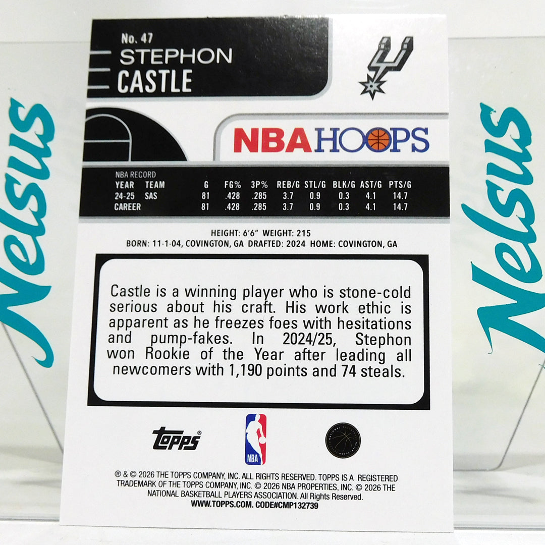 Tarjeta Stephon Castle Spurs San Antonio Parelela Version Holographic