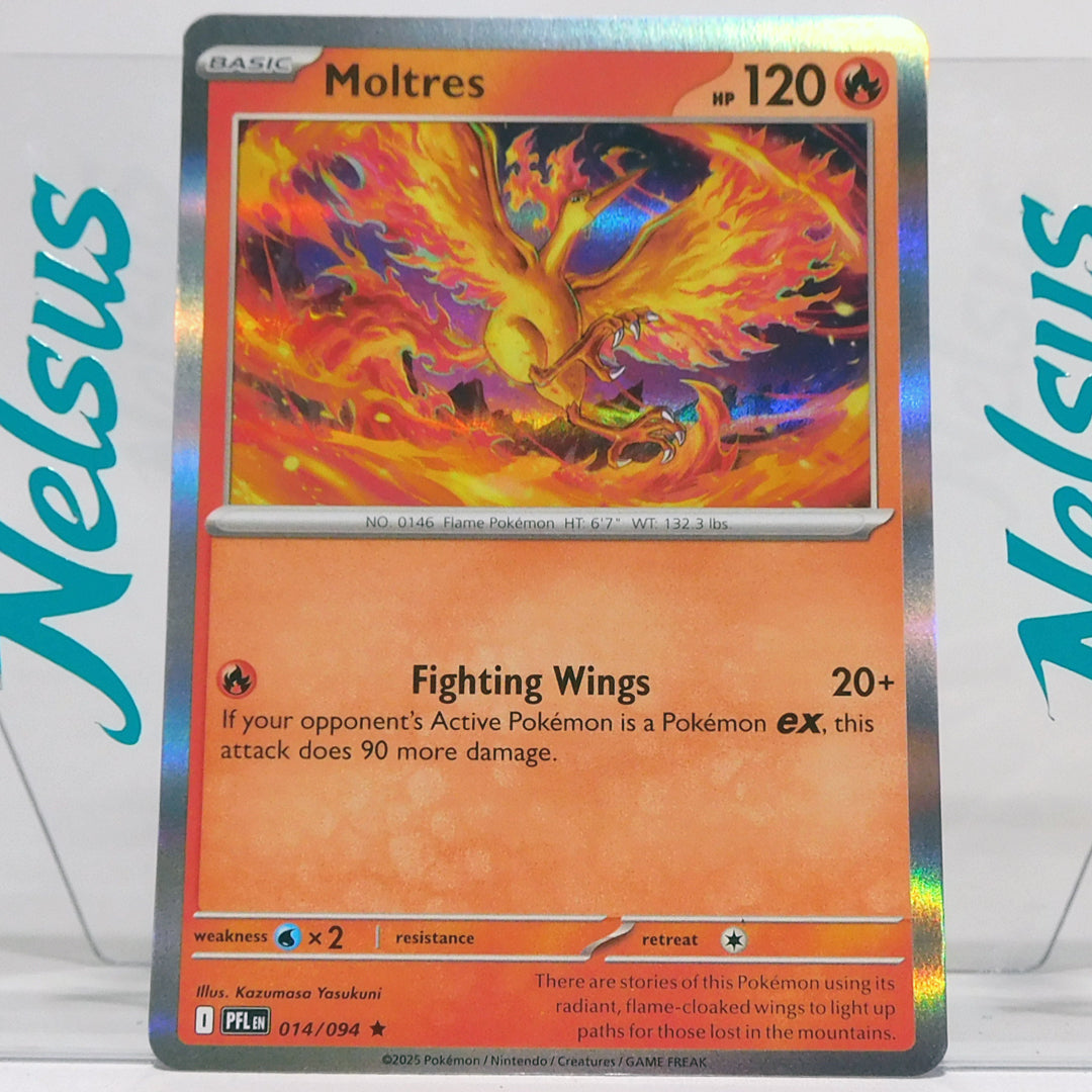 Tarjeta Moltres • Rare Holofoil • Prismatic Evolution