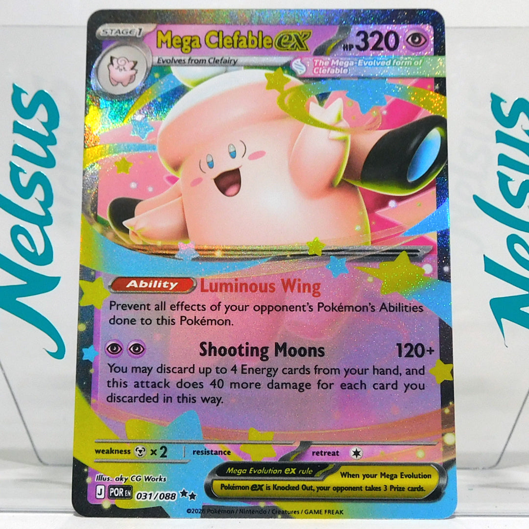 Tarjeta Mega Clefable Ex • Ultra Rare / Double Rare • Prismatic Evolution / Phase