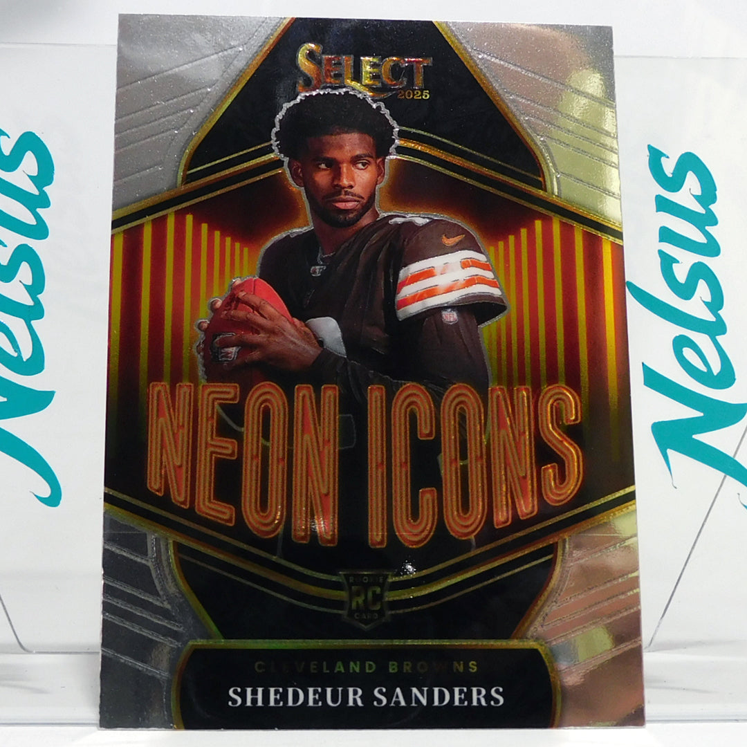 Tarjeta Shedeur Sanders • Insert Neon Icons • Browns Cleveland