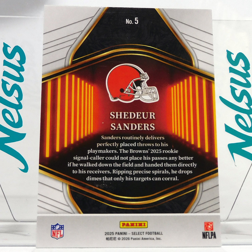 Tarjeta Shedeur Sanders • Insert Neon Icons • Browns Cleveland
