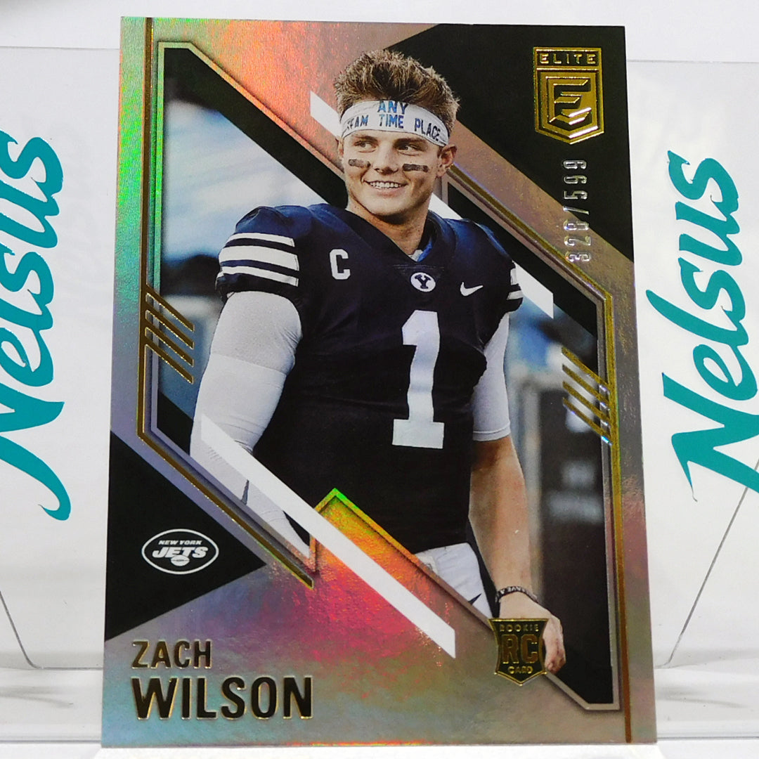 Tarjeta Zach Wilson • Paralel • Rookie Card • Num. 328/599 • Jets