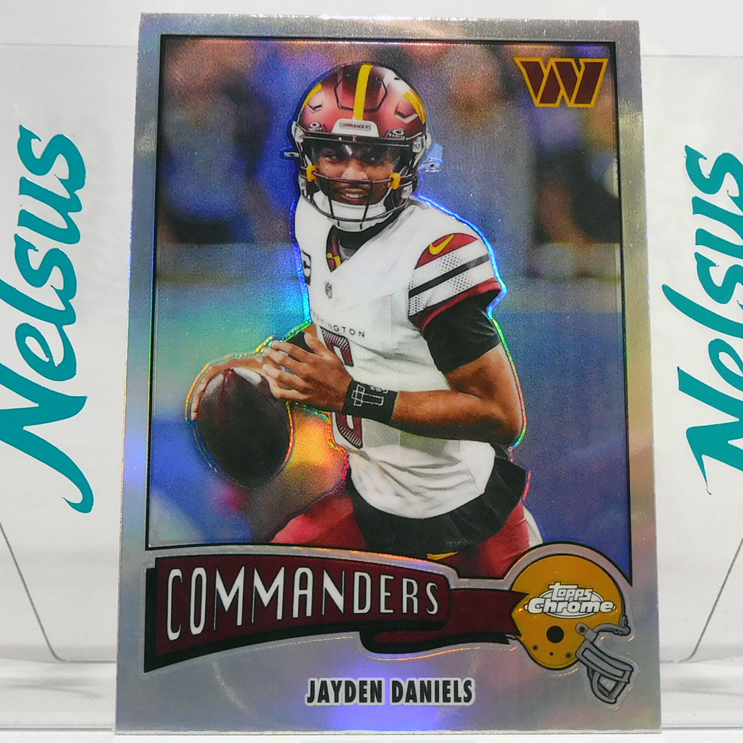 Tarjeta Jayden Daniels • Refractor • Commanders Washington