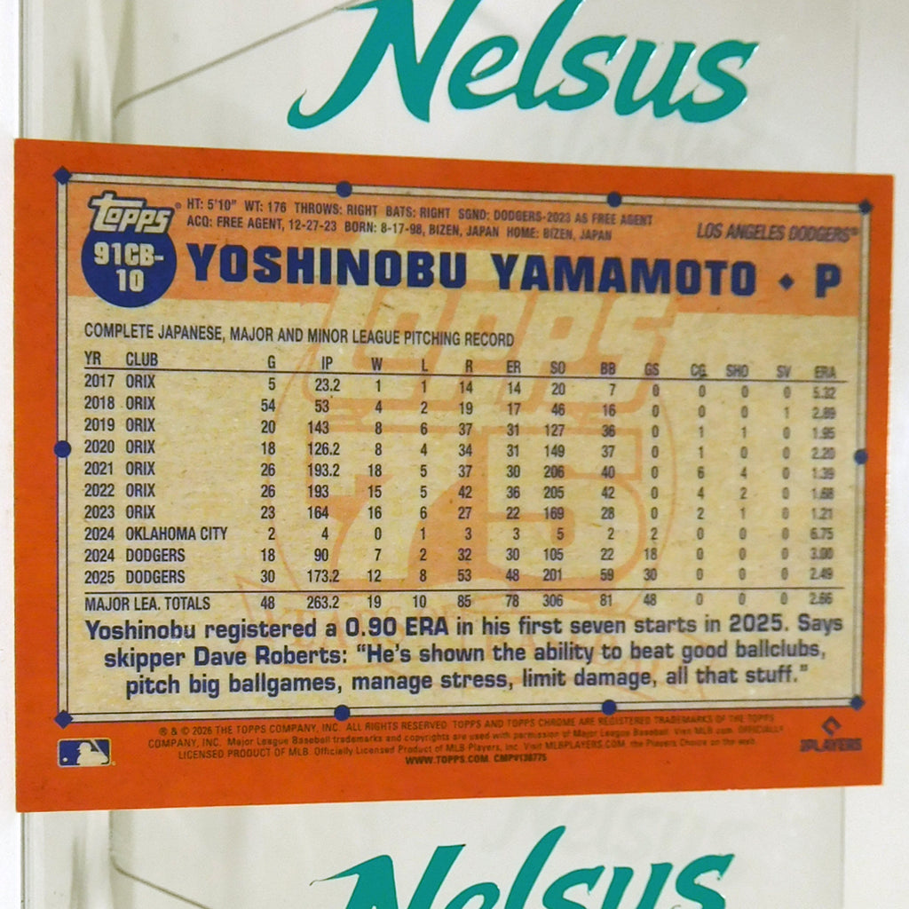 Tarjeta Yoshinobu Yamamoto • Insert 35th Anniversary • Refractor