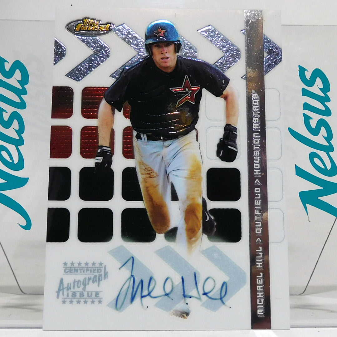 Tarjeta Michael Hill • Autografo On Card • Astros Houston