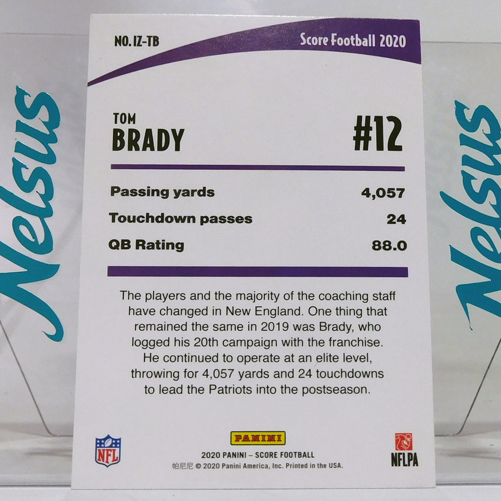 Tarjeta Tom Brady • Insert In The Zone • New England Patriots