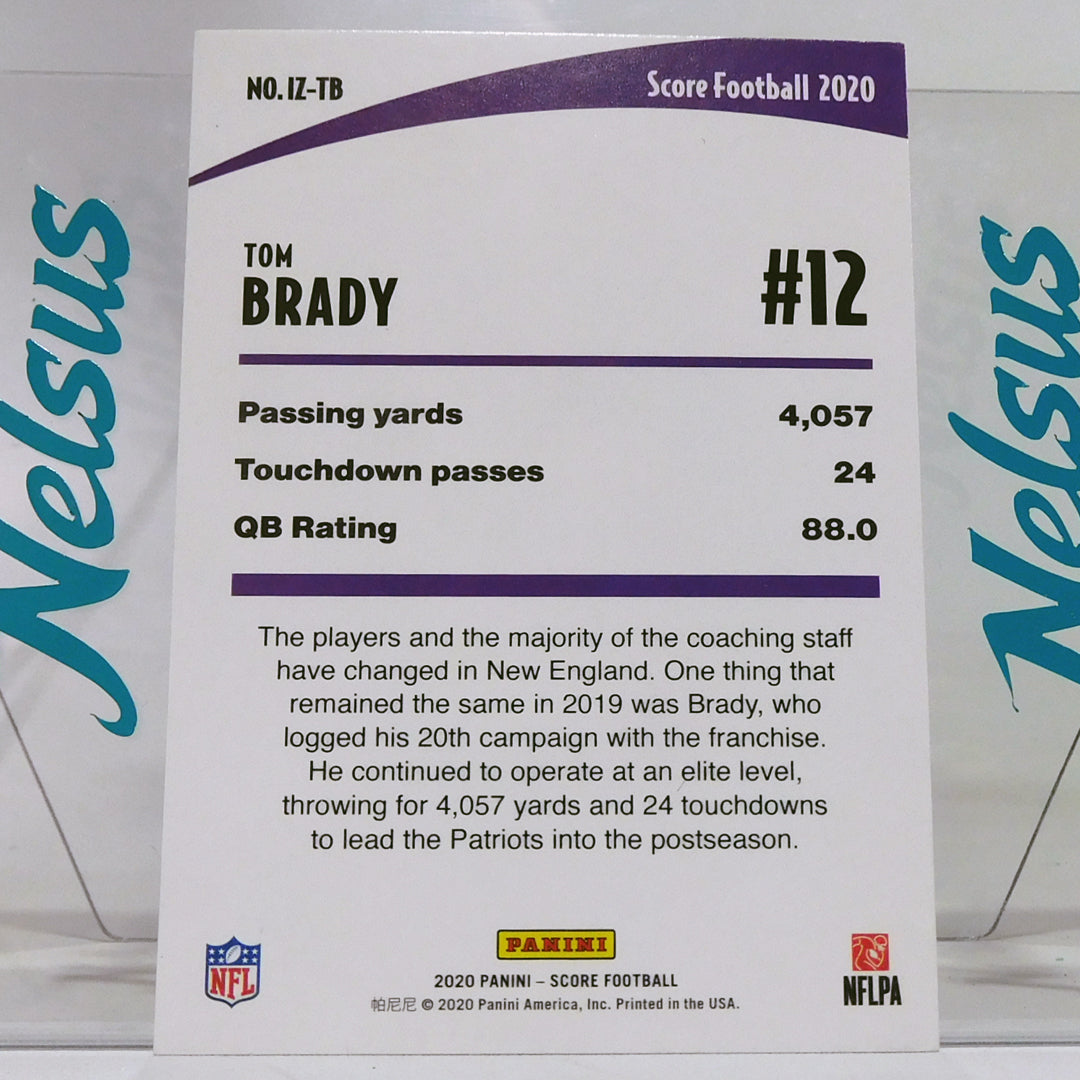 Tarjeta Tom Brady • Insert In The Zone • New England Patriots