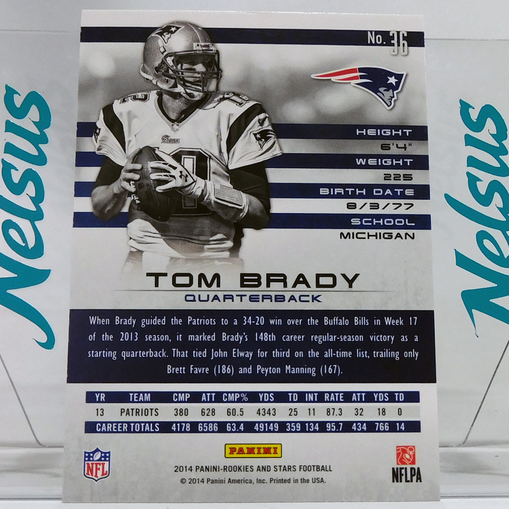 Tarjeta Tom Brady • New England Patriots