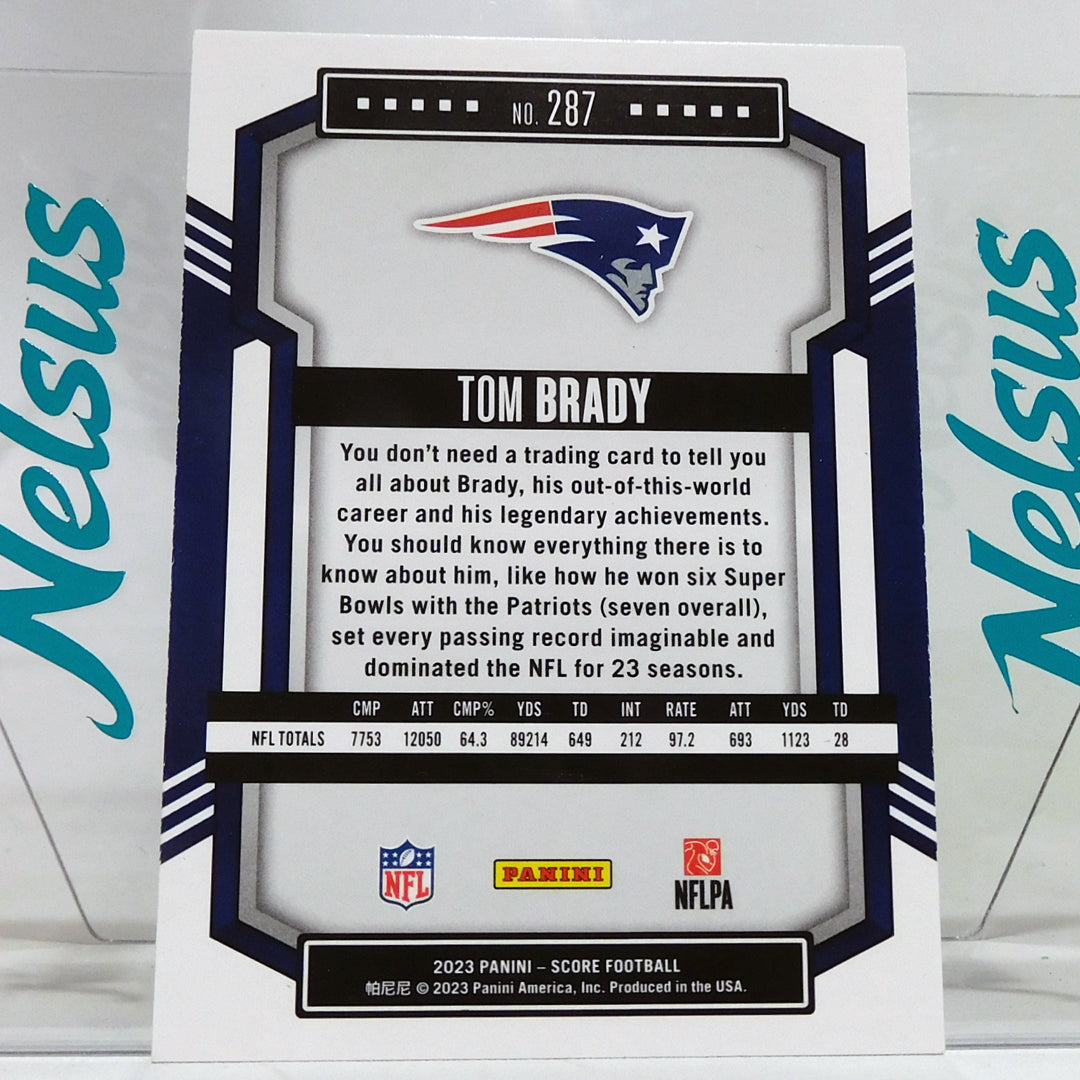Tarjeta Tom Brady • New England Patriots