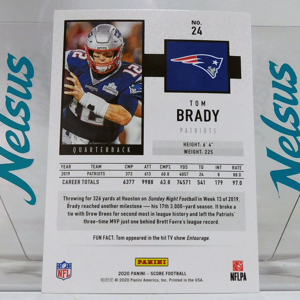 Tarjeta Tom Brady • New England Patriots
