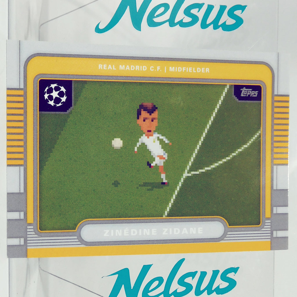 Tarjeta Zinedine Zidane • Insert 8-Bits Shots • Real Madrid