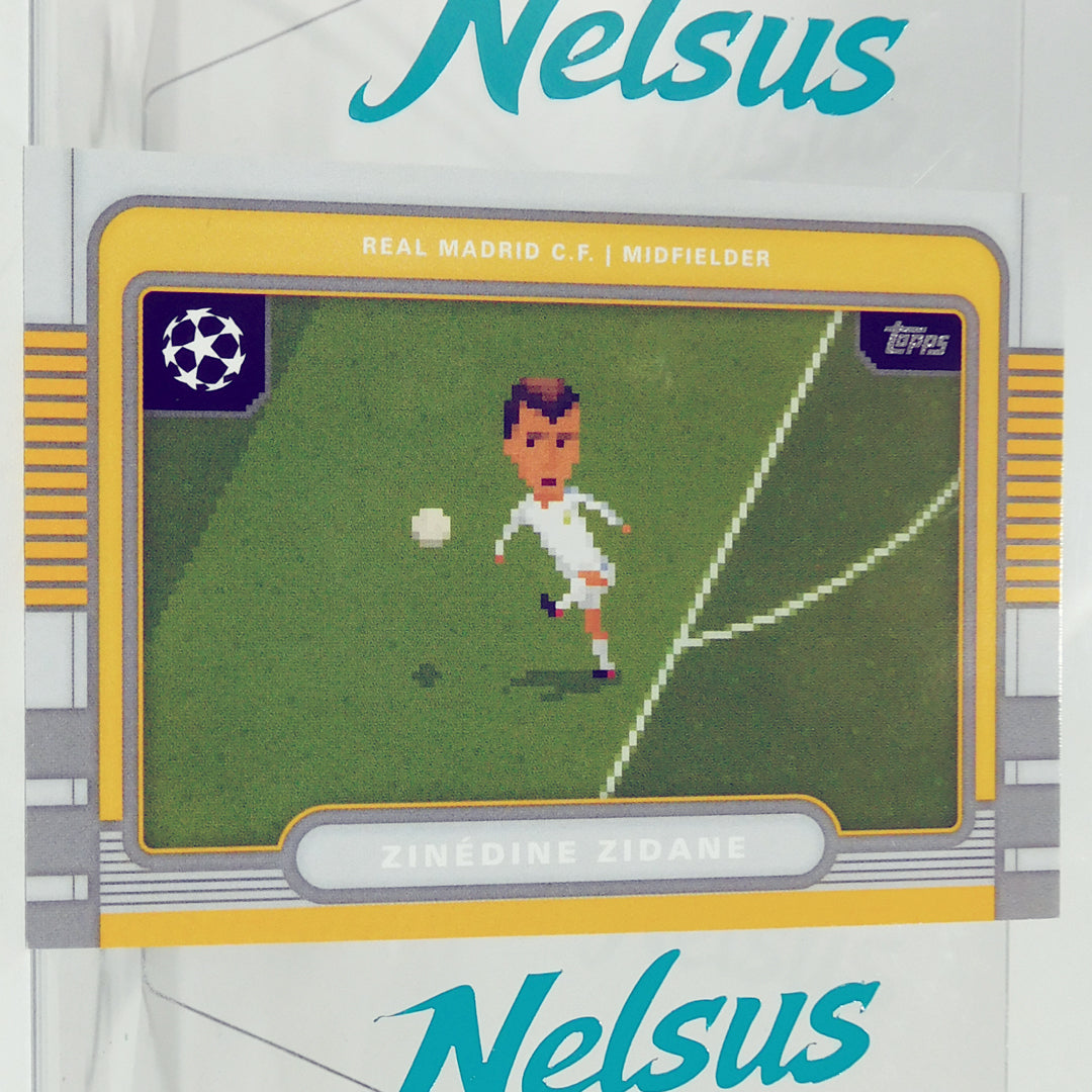 Tarjeta Zinedine Zidane • Insert 8-Bits Shots • Real Madrid