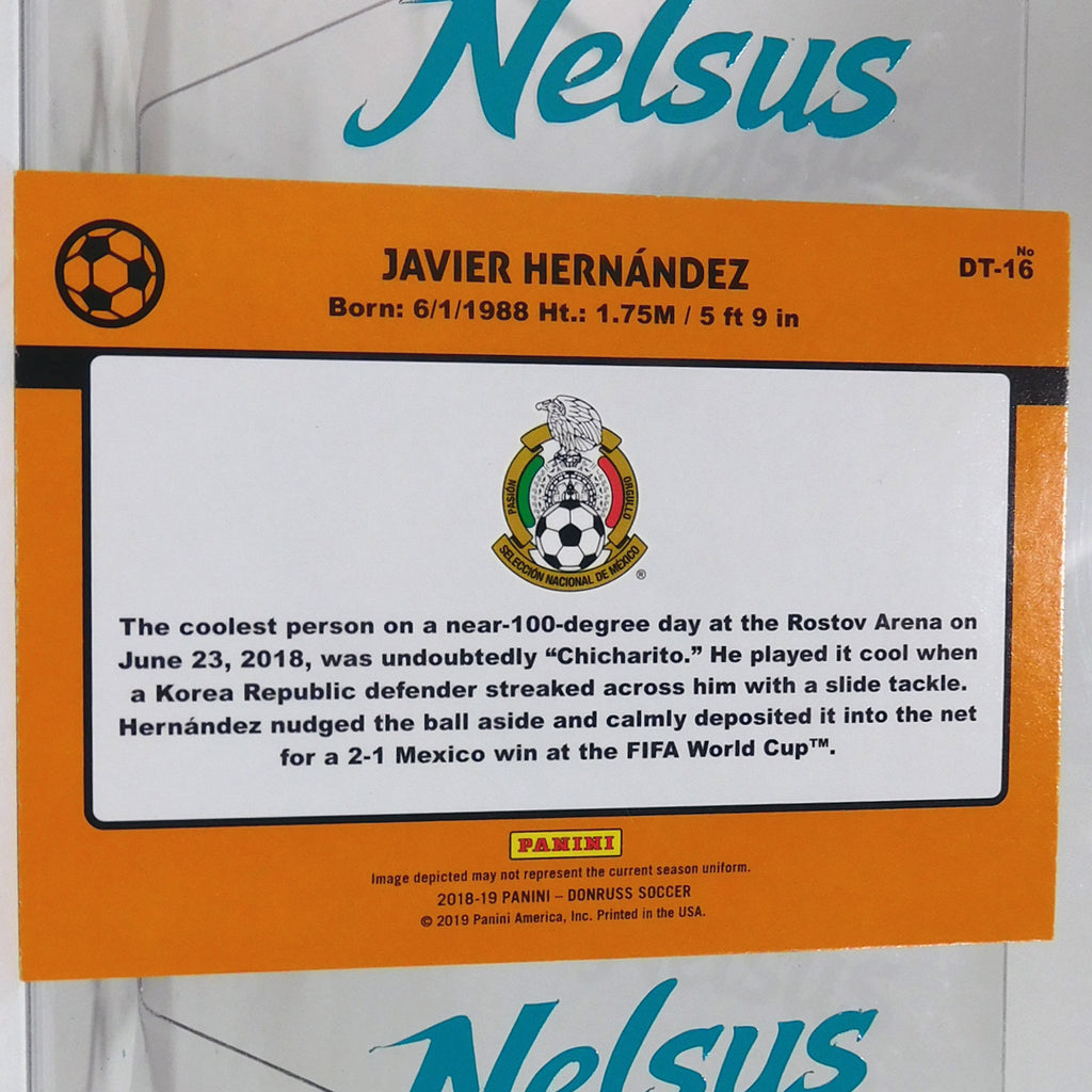 Tarjeta Javier Hernandez • Seleccion Mexicana • Chicharito