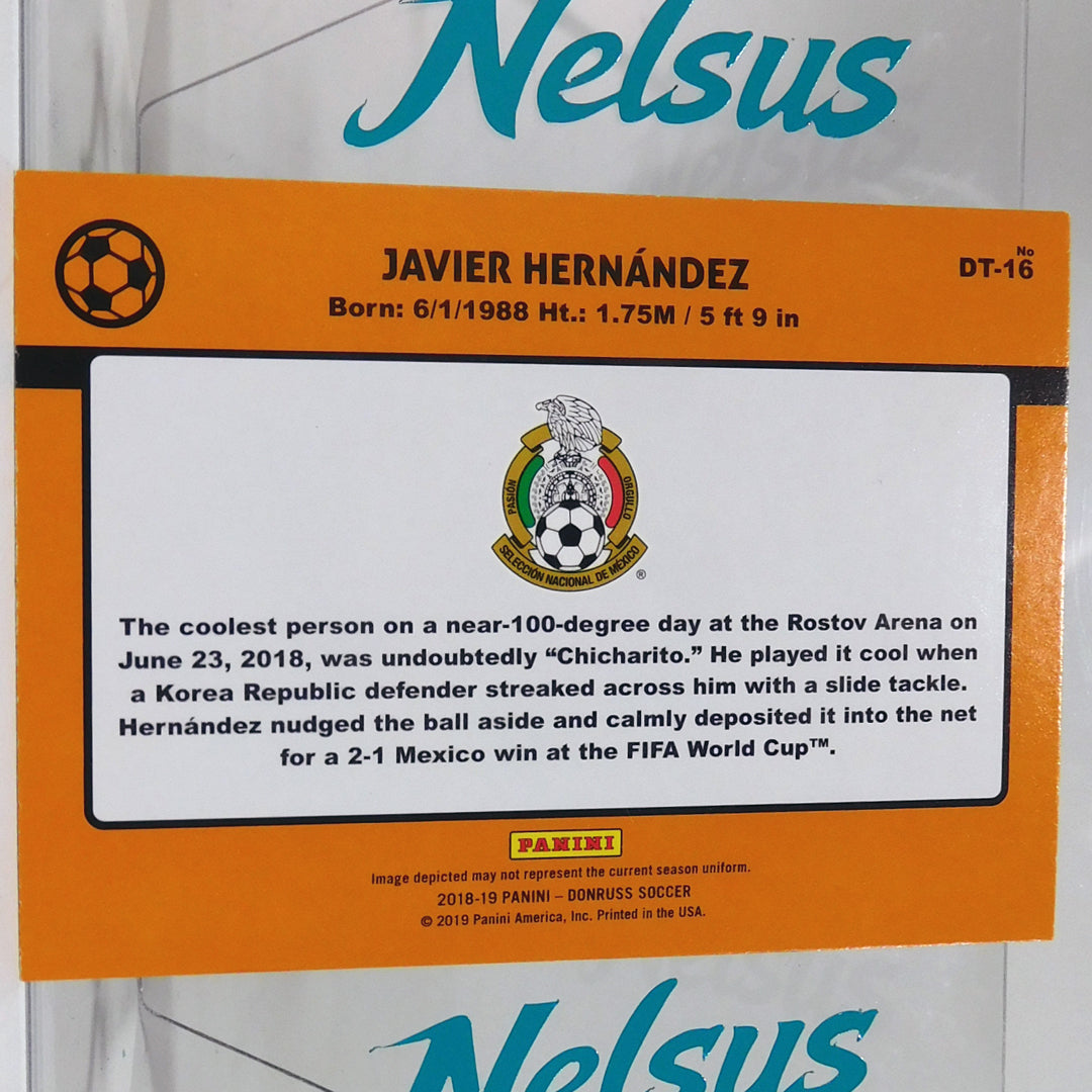 Tarjeta Javier Hernandez • Seleccion Mexicana • Chicharito