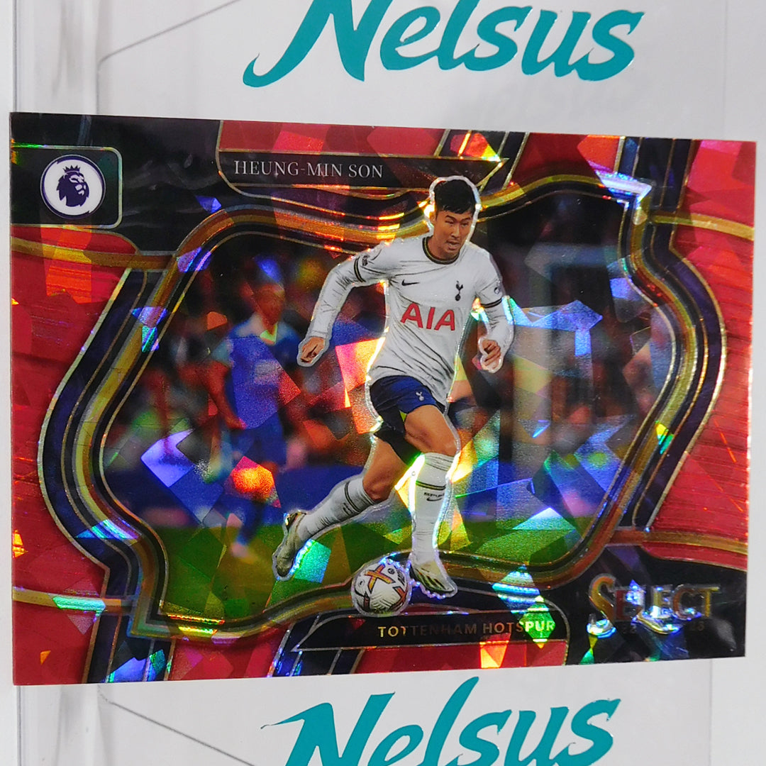 Tarjeta Heung-Min Son • Paralela Red Prizm • Tottenham Hotspur