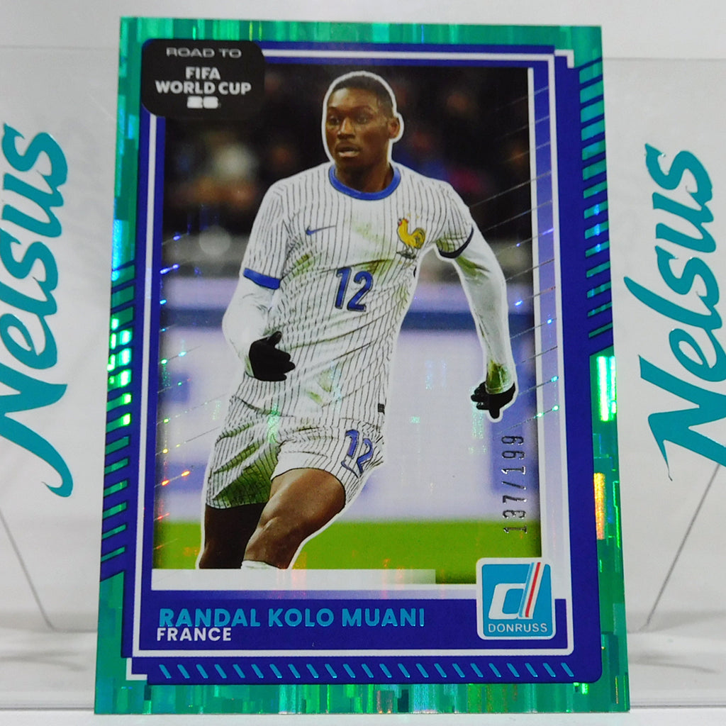 Tarjeta Randal Kolo Muani • Paralela Refractor Green • Num. 137/199