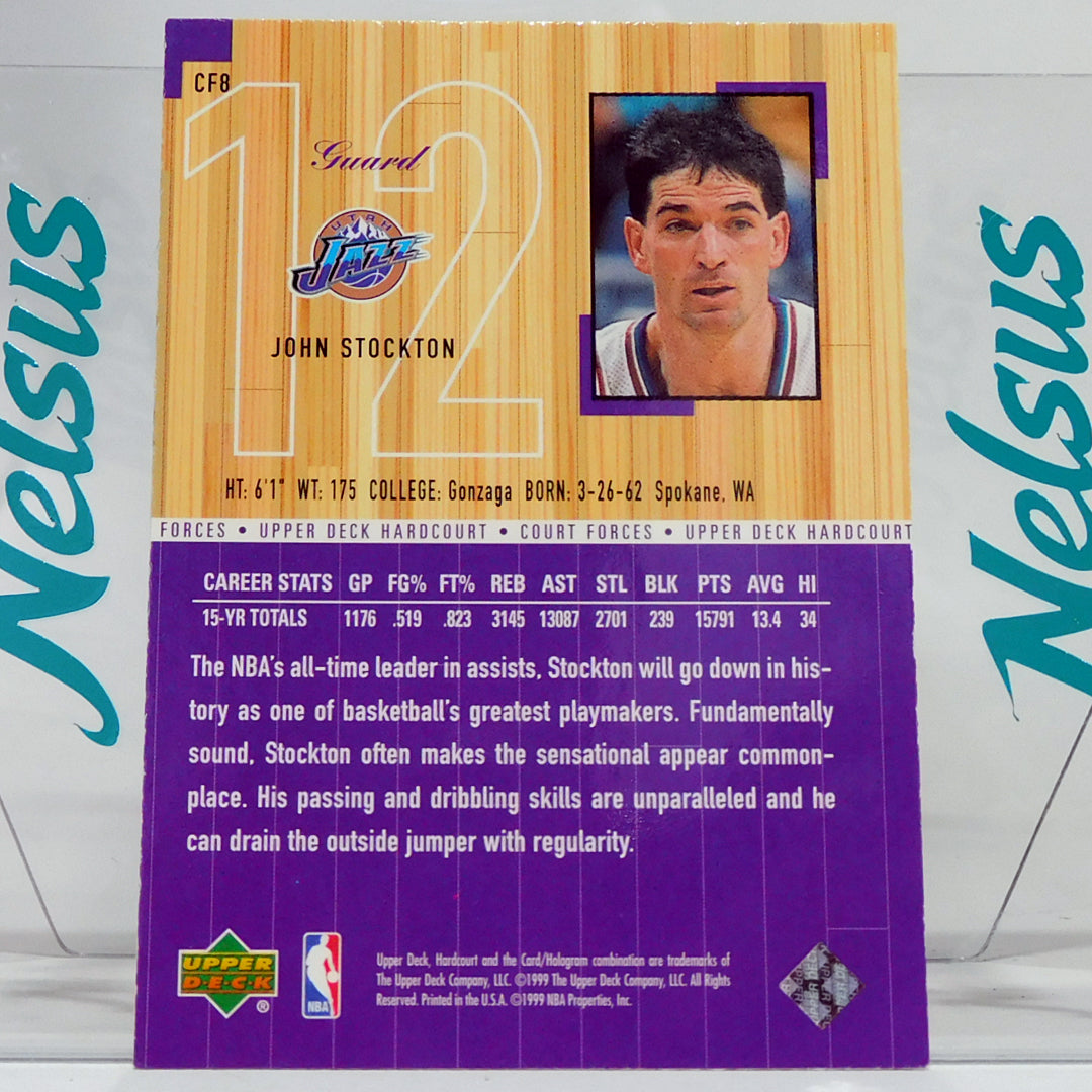 Tarjeta John Stockton • Insert Court Forces • Utah Jazz