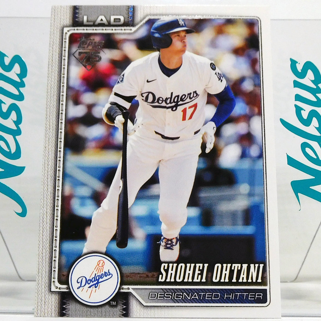 Tarjeta Shohei Ohtani / (Los Angeles Dodgers) / Edición del 75° Aniversario de Topps