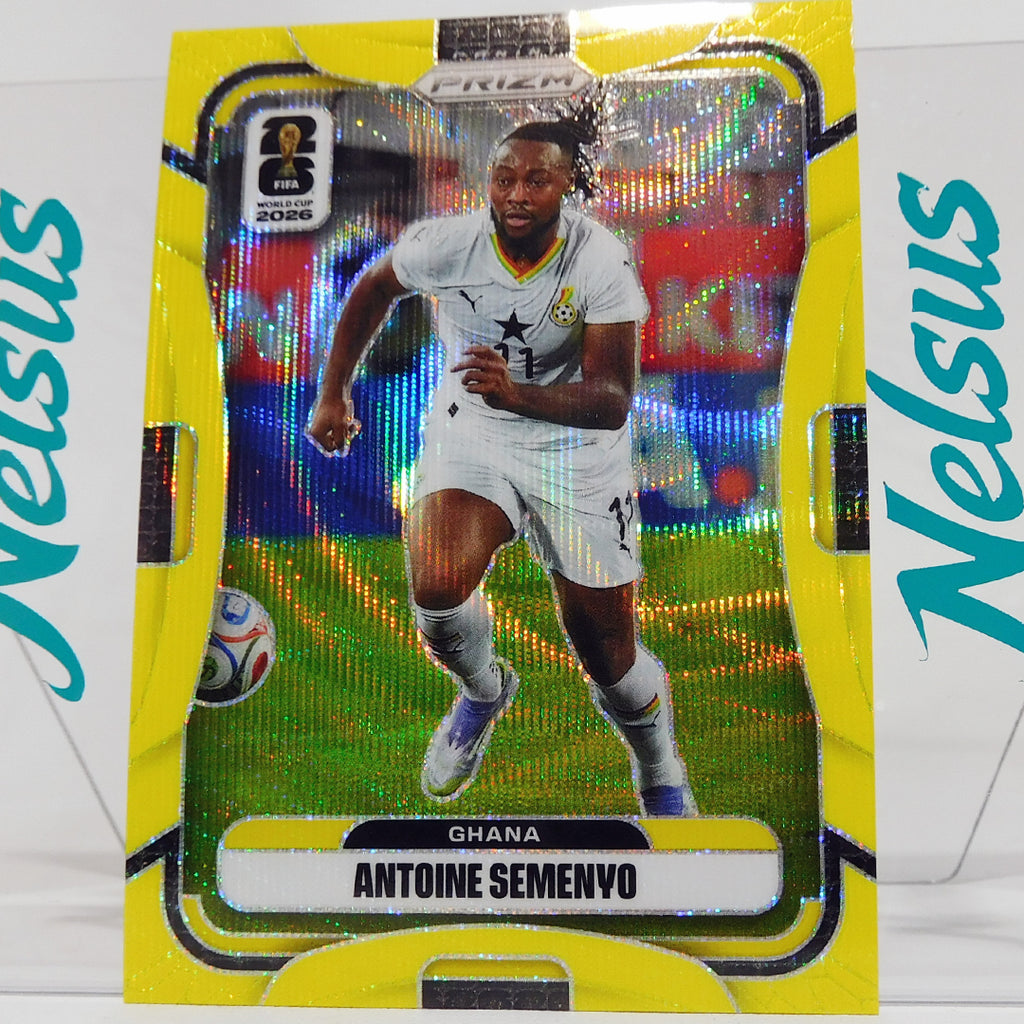 Tarjeta Antoine Semeydo Ghana Fluorescent Yellow Wave Numerada 115/180