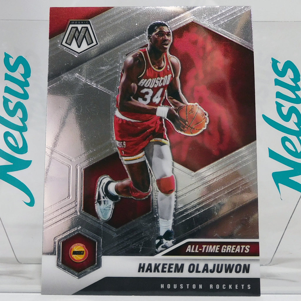 Tarjeta Hakeem Olajuwon • Inseret All-Time Greats • Houston Rockets