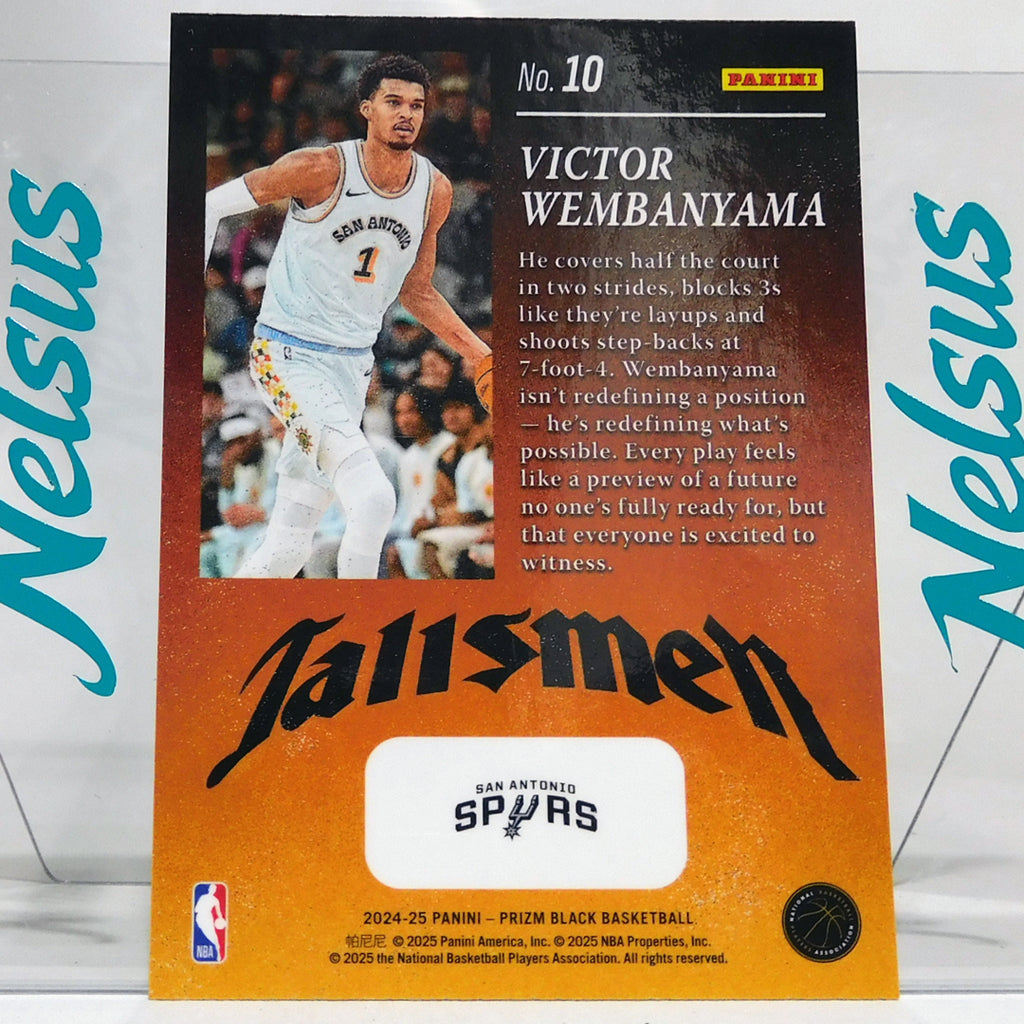 Tarjeta Victor Wembanyama • Insert Talisman • Spurs San Antonio