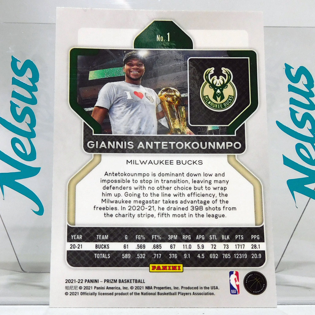 Tarjeta Giannis Antetokounmpo • Milwaukee Bucks