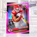 Tarjeta Travis Kelce • Refractor Pink Prizm • Chiefs