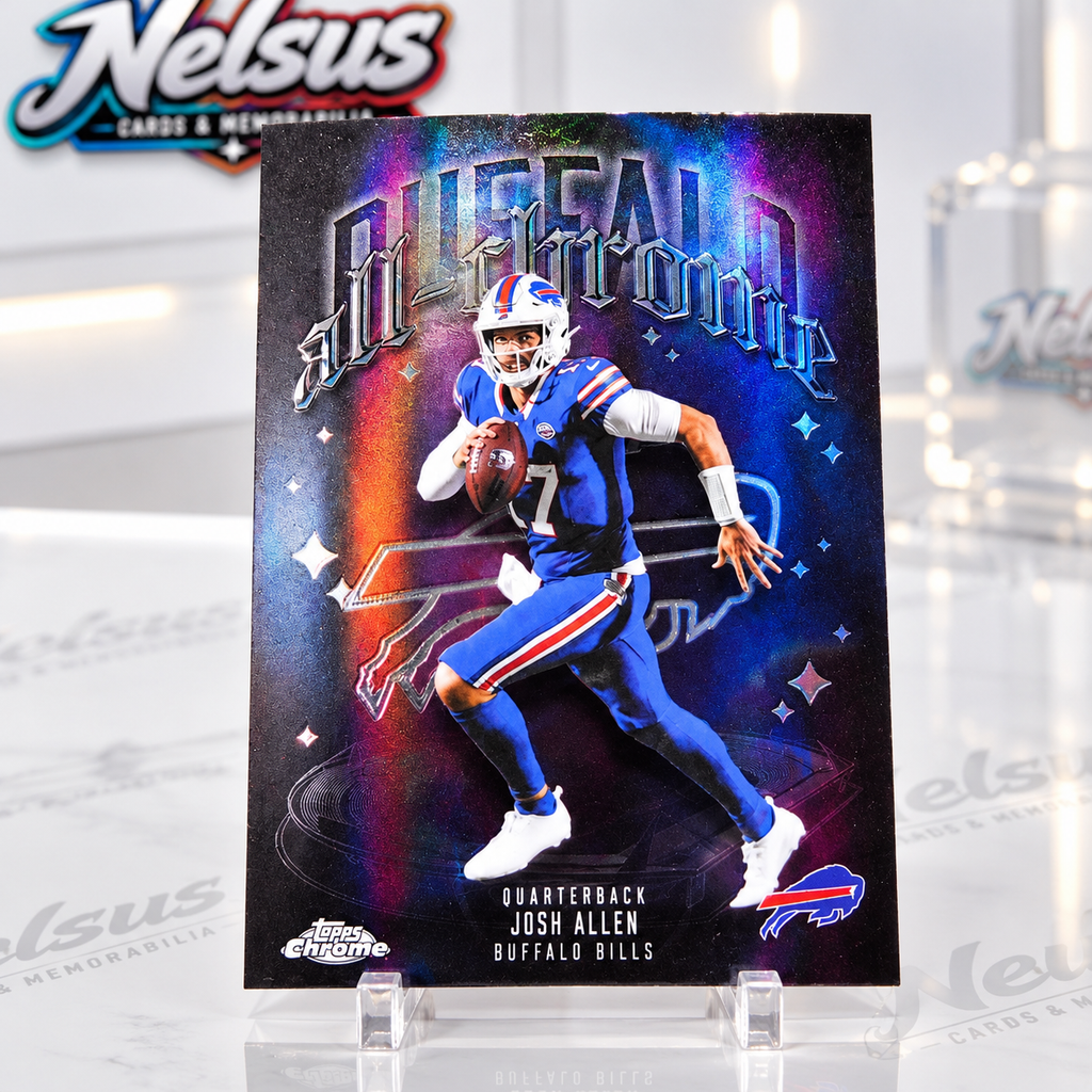 Tarjeta Josh Allen • Insert All-Chrome Team • X-Fractor