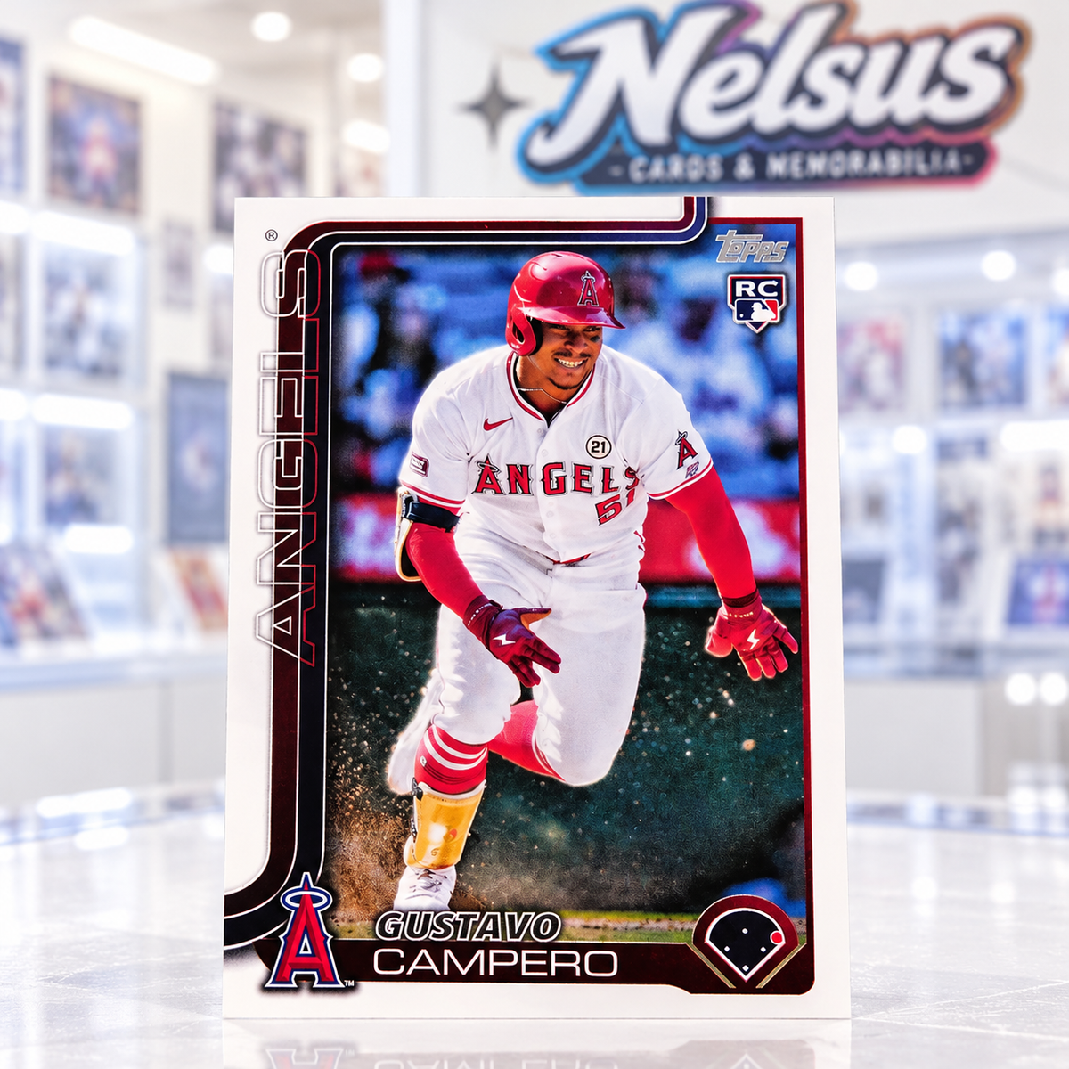 Tarjeta Gustavo Campero • Rookie Card • Los Angeles Angels