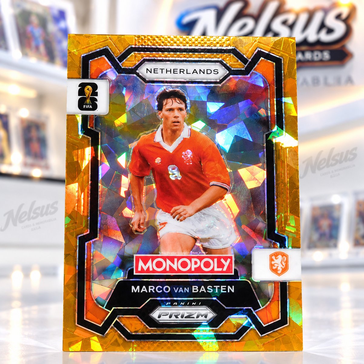 Tarjeta Marco Van Basten • Prizm Gold • Holanda